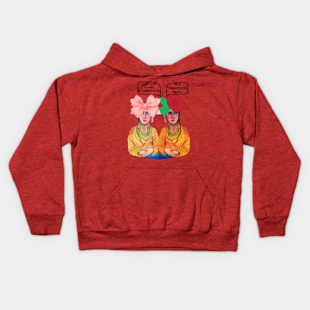 Decorations head Kids Hoodie by LuluCybril